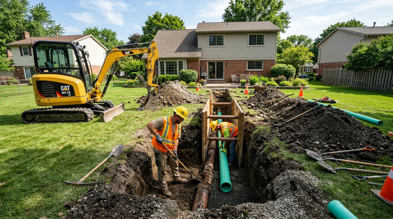 Sewer Line Replacement in Woodbury, NY